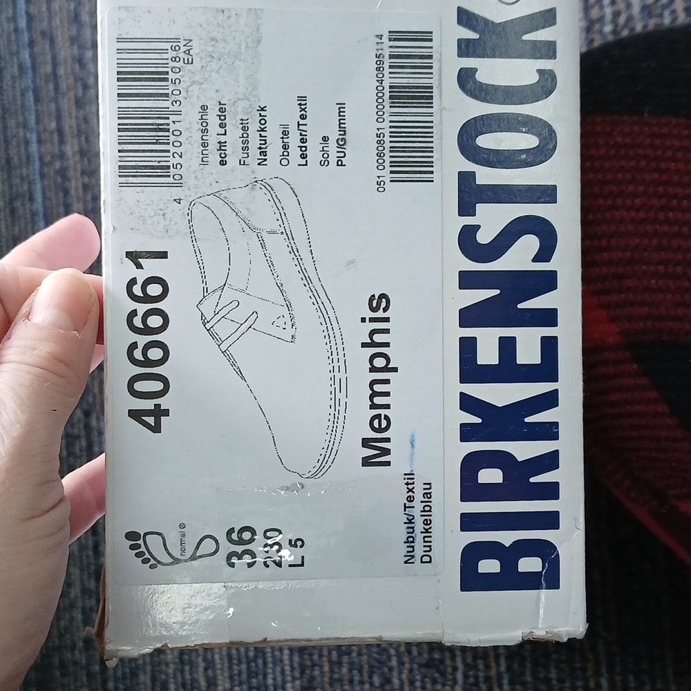 Nwt Birkenstock - Memphis Navy Shoe W 5 - Picture 6 of 6